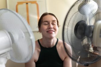 Fans blowing – illustration image